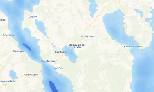 Regenradar Vorschaubild - Aktuelle Niederschläge in Steinau an der Straße und Umgebung