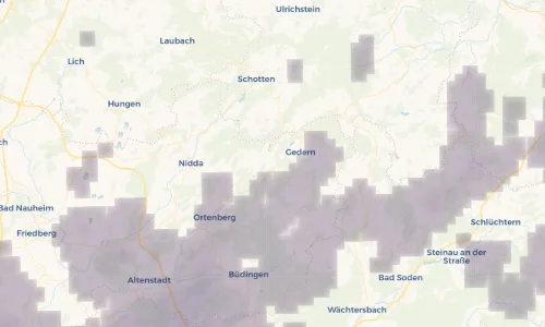 Regenradar Vorschaubild - Aktuelle Niederschläge in Steinberg und Umgebung