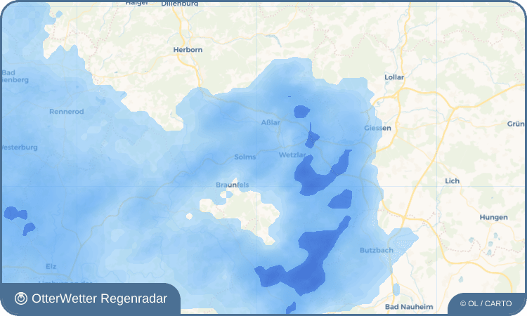 OtterWetter Regenradar-Widget Steindorf