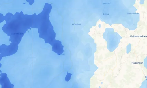 Regenradar Vorschaubild - Aktuelle Niederschläge in Steinhaus und Umgebung