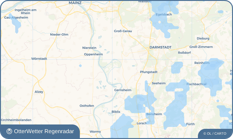 OtterWetter Regenradar-Widget Stockstadt am Rhein