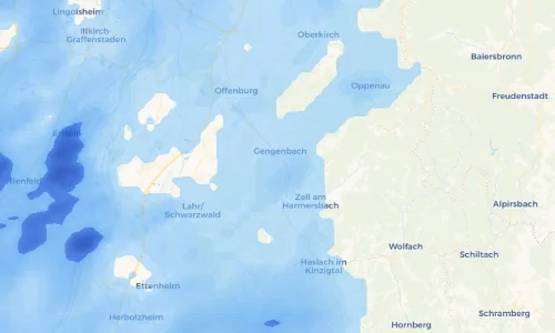 Regenradar Vorschaubild - Aktuelle Niederschläge in Strohbach und Umgebung