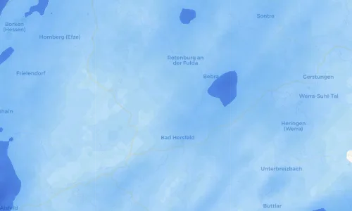 Regenradar Vorschaubild - Aktuelle Niederschläge in Tann und Umgebung
