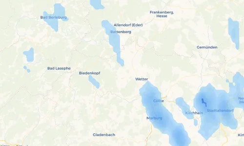 Regenradar Vorschaubild - Aktuelle Niederschläge in Treisbach und Umgebung