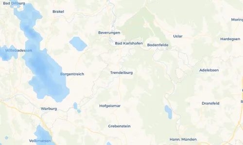 Regenradar Vorschaubild - Aktuelle Niederschläge in Trendelburg und Umgebung