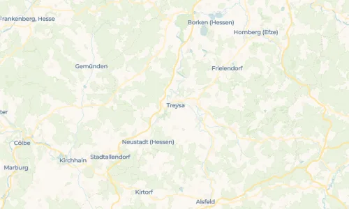 Regenradar Vorschaubild - Aktuelle Niederschläge in Treysa und Umgebung