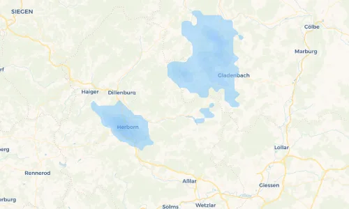 Regenradar Vorschaubild - Aktuelle Niederschläge in Übernthal und Umgebung