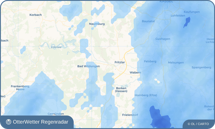 Widget-Vorschau für Ungedanken Wetter-Widget-Vorschau mit Vorhersagedaten für Ungedanken