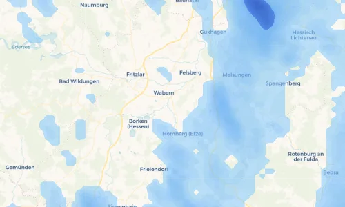 Regenradar Vorschaubild - Aktuelle Niederschläge in Unshausen und Umgebung