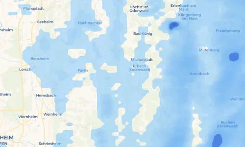 Regenradar Vorschaubild - Aktuelle Niederschläge in Unter-Mossau und Umgebung
