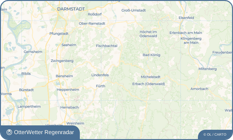 OtterWetter Regenradar-Widget Unter-Ostern