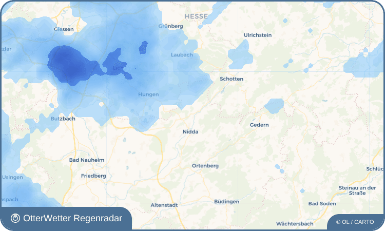 OtterWetter Regenradar-Widget Unter-Schmitten