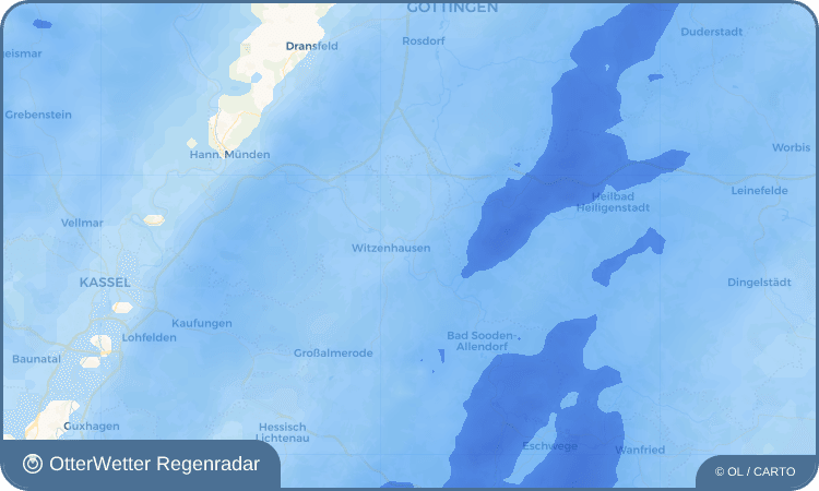 Wetter-Widget-Vorschau mit Vorhersagedaten für Unterrieden