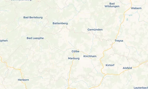 Regenradar Vorschaubild - Aktuelle Niederschläge in Unterrosphe und Umgebung