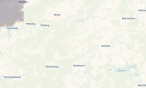Regenradar Vorschaubild - Aktuelle Niederschläge in Usseln und Umgebung