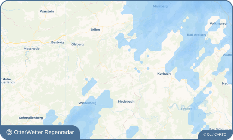OtterWetter Regenradar-Widget Usseln