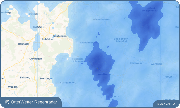 OtterWetter Regenradar-Widget Velmeden