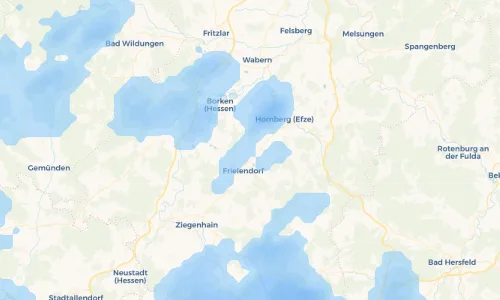 Regenradar Vorschaubild - Aktuelle Niederschläge in Verna und Umgebung