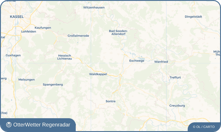 OtterWetter Regenradar-Widget Vierbach