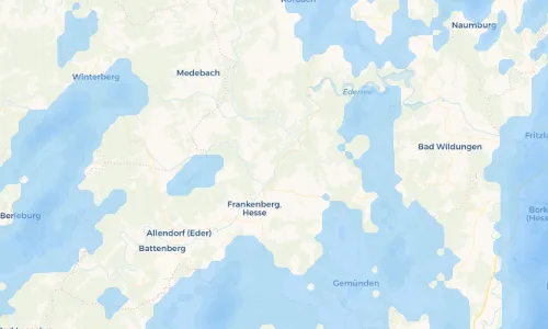 Regenradar Vorschaubild - Aktuelle Niederschläge in Viermünden und Umgebung