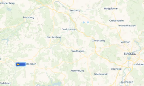 Regenradar Vorschaubild - Aktuelle Niederschläge in Viesebeck und Umgebung