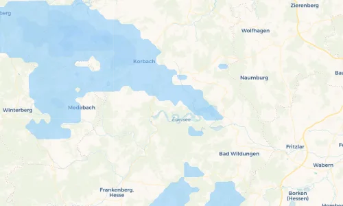 Regenradar Vorschaubild - Aktuelle Niederschläge in Vöhl und Umgebung