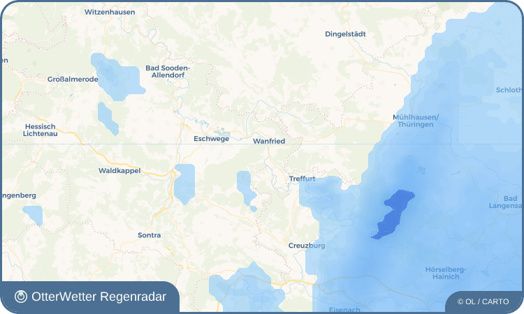 OtterWetter Regenradar-Widget Völkershausen