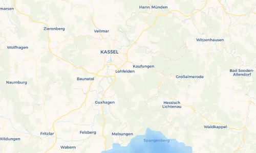 Regenradar Vorschaubild - Aktuelle Niederschläge in Vollmarshausen und Umgebung
