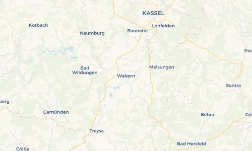 Regenradar Vorschaubild - Aktuelle Niederschläge in Wabern und Umgebung
