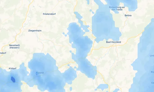 Regenradar Vorschaubild - Aktuelle Niederschläge in Wahlshausen und Umgebung