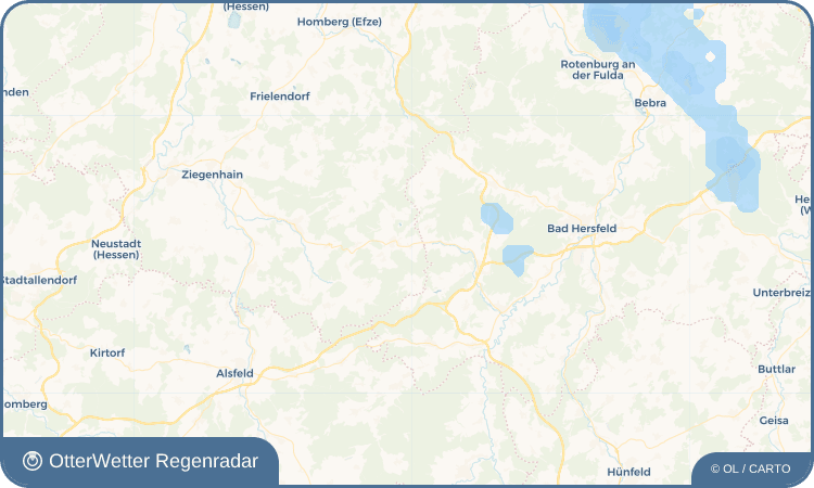 OtterWetter Regenradar-Widget Wahlshausen