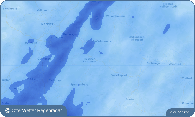 OtterWetter Regenradar-Widget Walburg
