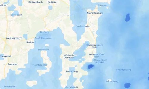 Regenradar Vorschaubild - Aktuelle Niederschläge in Wald-Amorbach und Umgebung