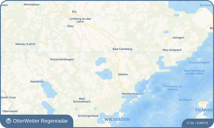 OtterWetter Regenradar-Widget Wallbach
