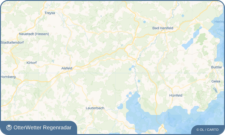 OtterWetter Regenradar-Widget Wallersdorf