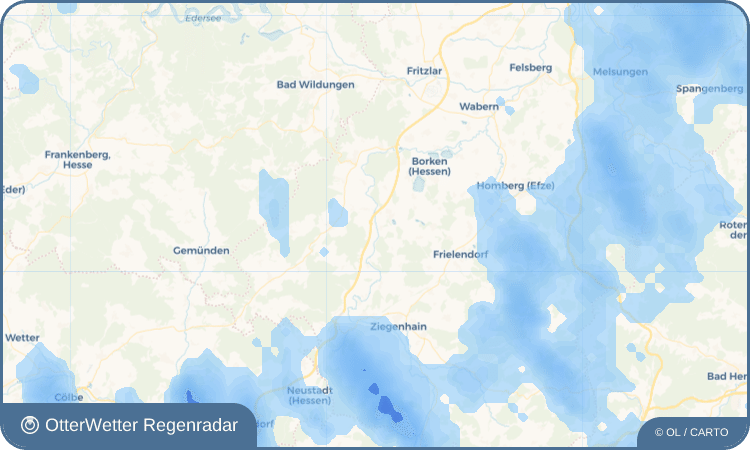 Wetter-Widget-Vorschau mit Vorhersagedaten für Waltersbrück
