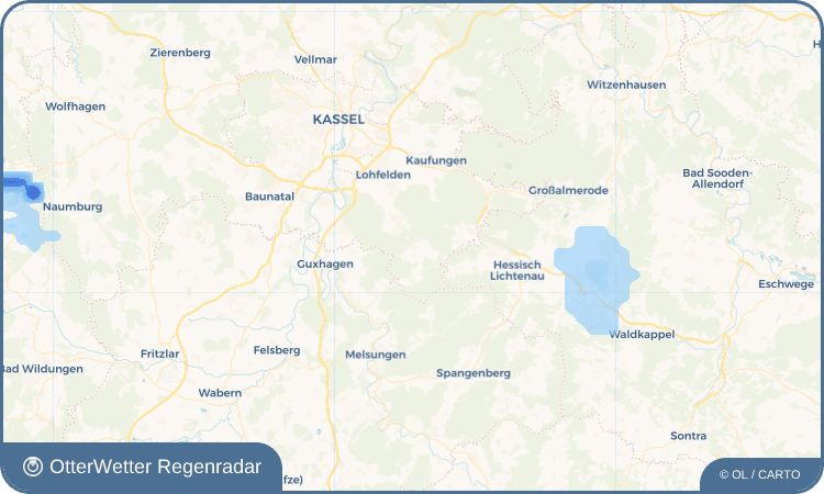 OtterWetter Regenradar-Widget Wattenbach
