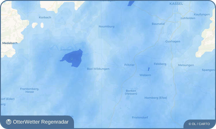Widget-Vorschau für Wega Wetter-Widget-Vorschau mit Vorhersagedaten für Wega