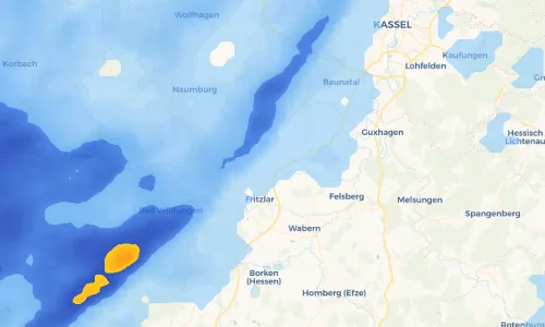 Regenradar Vorschaubild - Aktuelle Niederschläge in Wehren und Umgebung