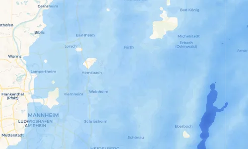 Regenradar Vorschaubild - Aktuelle Niederschläge in Weiher und Umgebung