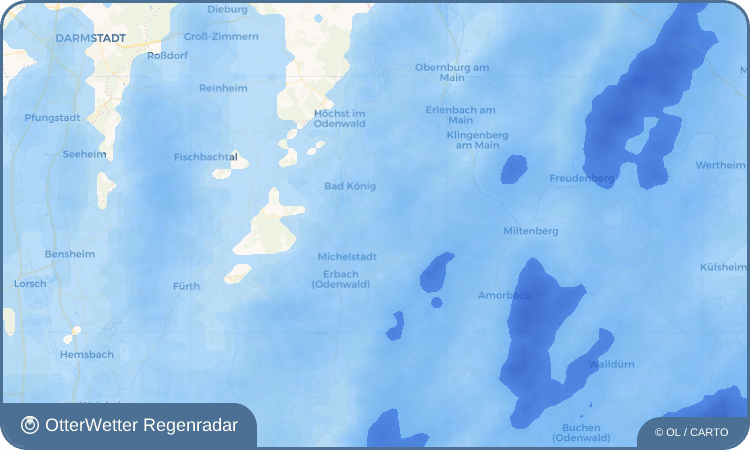 OtterWetter Regenradar-Widget Weiten-Gesäß