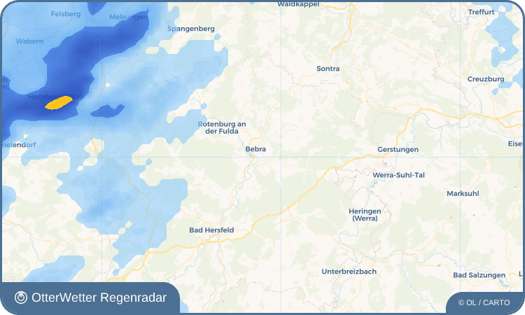 OtterWetter Regenradar-Widget Weiterode