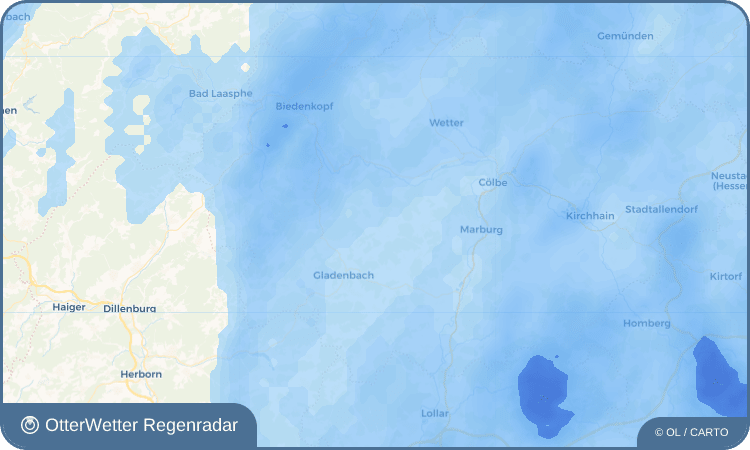 OtterWetter Regenradar-Widget Weitershausen