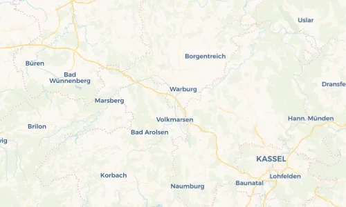 Regenradar Vorschaubild - Aktuelle Niederschläge in Welda und Umgebung