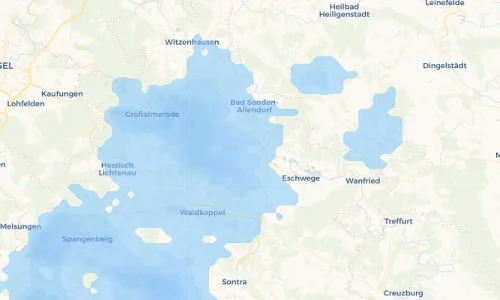 Regenradar Vorschaubild - Aktuelle Niederschläge in Wellingerode und Umgebung