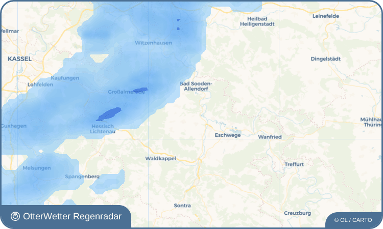 OtterWetter Regenradar-Widget Wellingerode