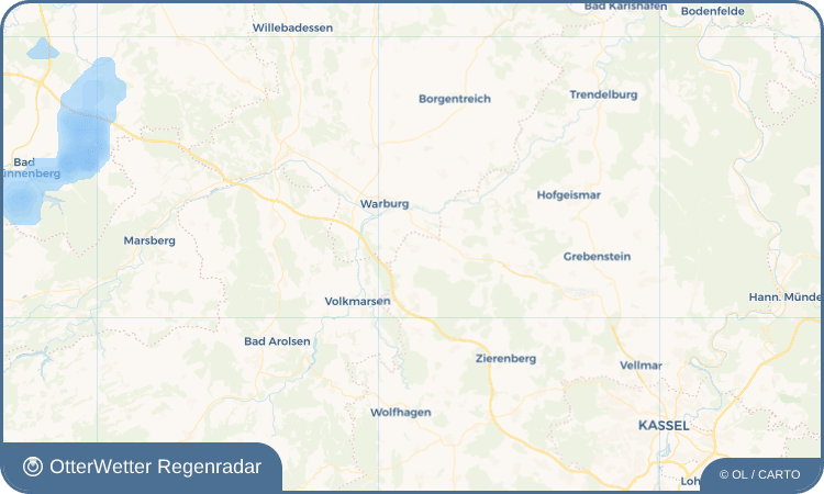 OtterWetter Regenradar-Widget Wettesingen