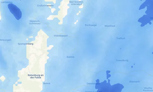 Regenradar Vorschaubild - Aktuelle Niederschläge in Wichmannshausen und Umgebung