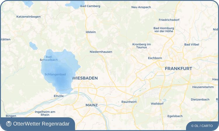 OtterWetter Regenradar-Widget Wildsachsen