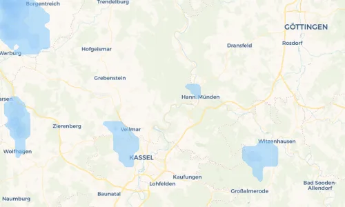 Regenradar Vorschaubild - Aktuelle Niederschläge in Wilhelmshausen und Umgebung